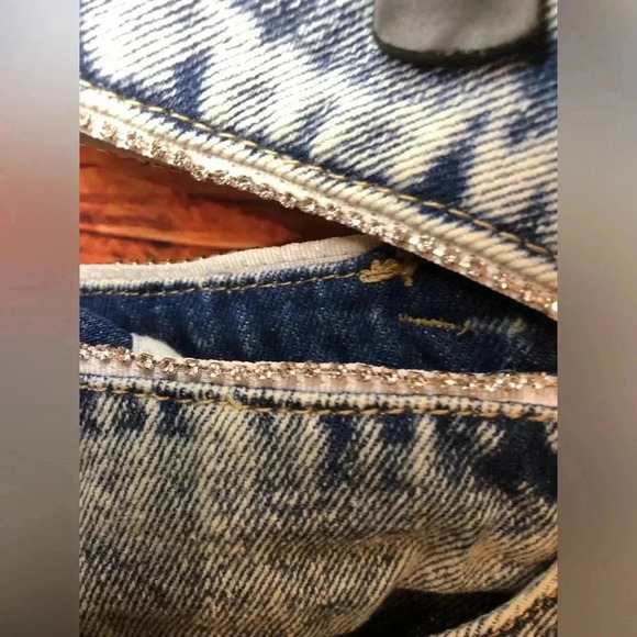 Women’s Wide leg diamond studded jeans size 10 - Picture 5 of 16